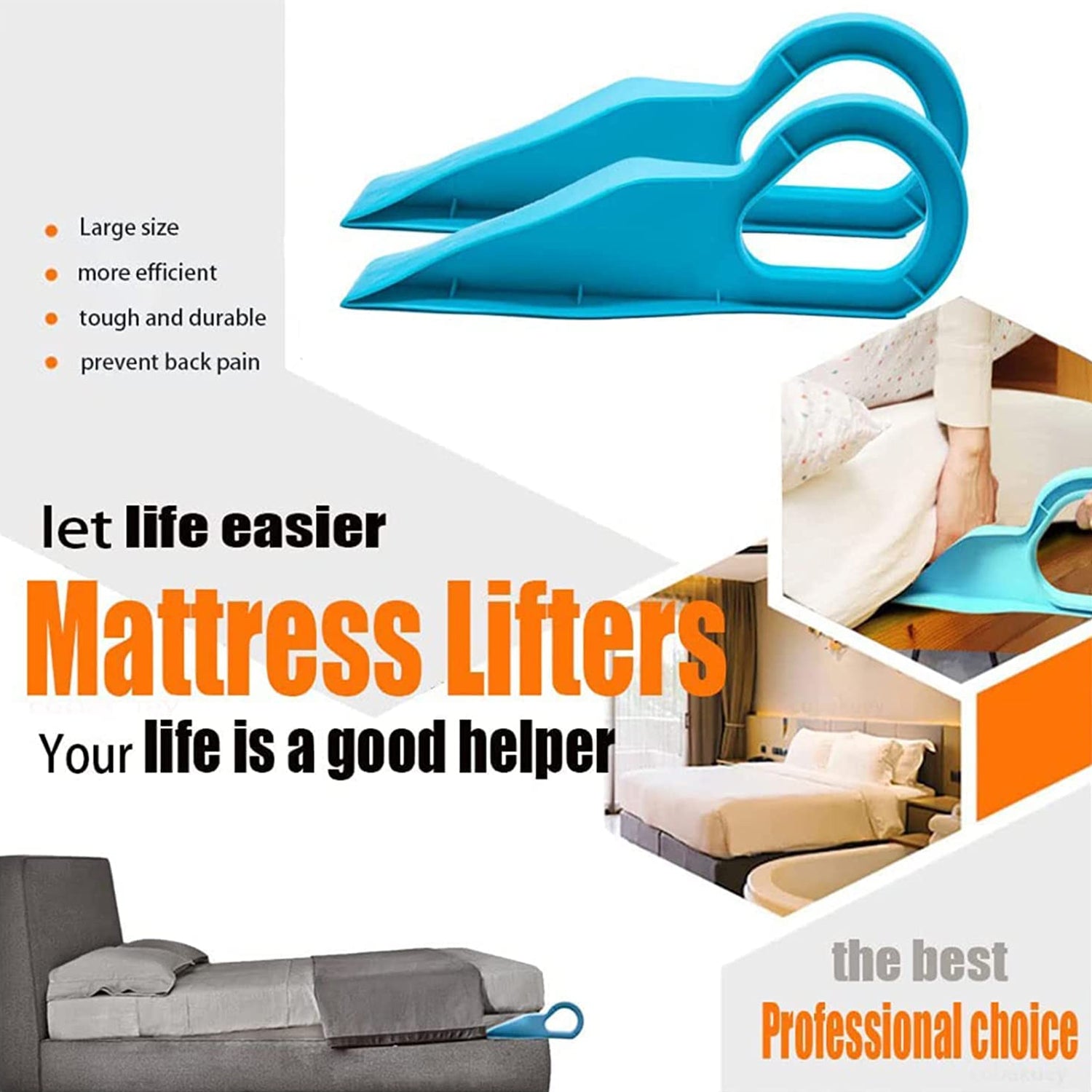 Mattress cover lifter tool Mattress cover lifter tool
